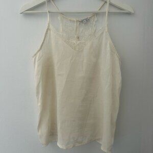 Off White / Cream Dainty Lace Cami Size Small